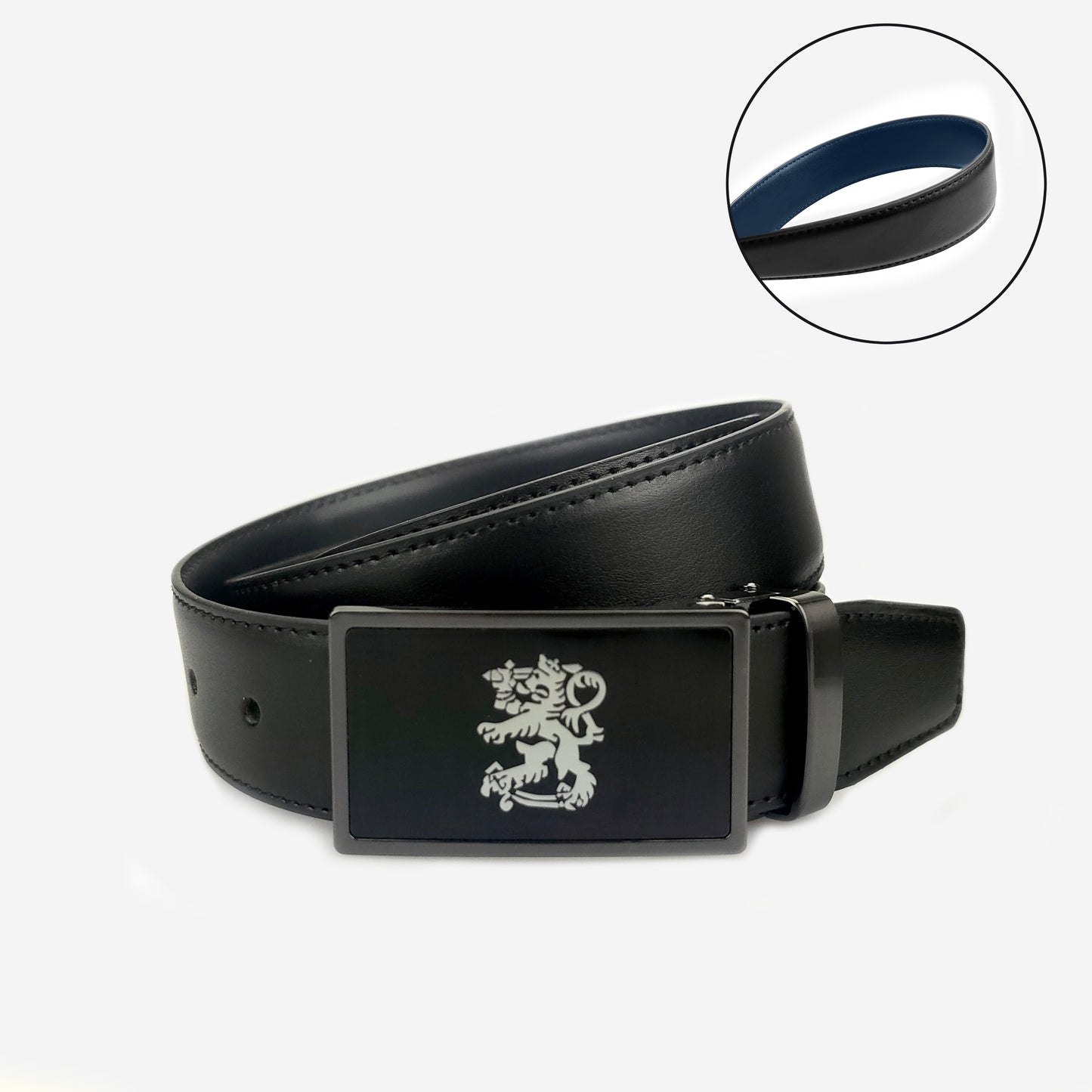 Nahkavyö leijona laattasoljella