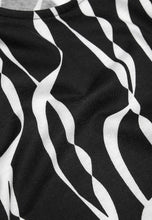 Lataa kuva Galleria-katseluun, Kuviollinen trikootunika taskuilla