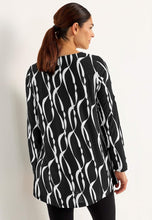 Lataa kuva Galleria-katseluun, Kuviollinen trikootunika taskuilla