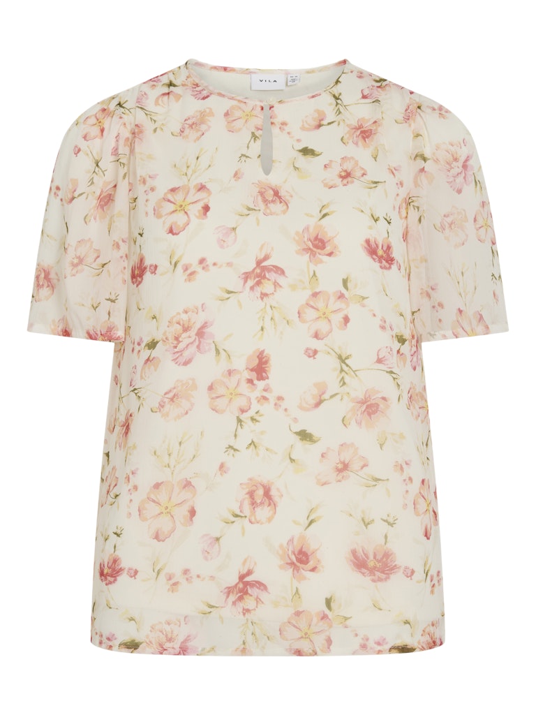 VILA pusero VIEMMA S/S O-NECK TOP