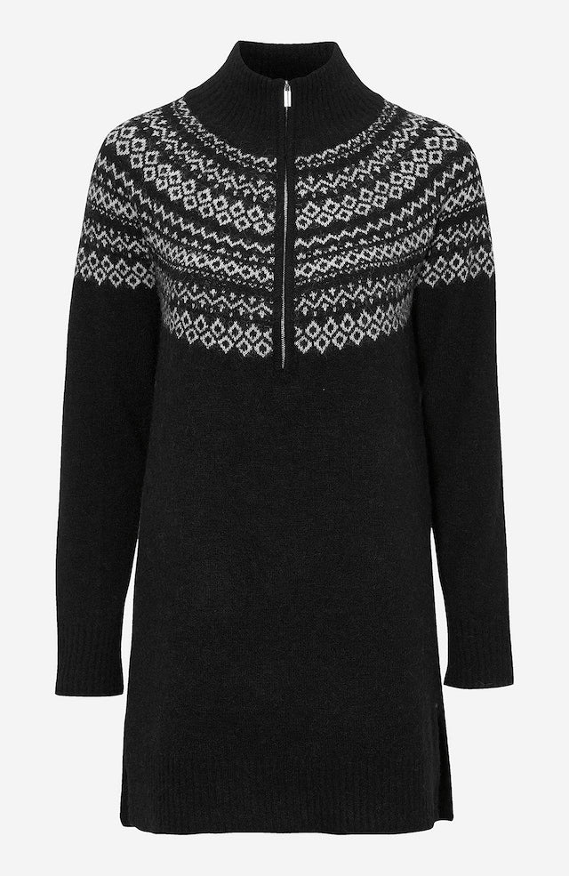 Neuletunika Jacquard-kuviolla