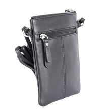 Lataa kuva Galleria-katseluun, Musta lompakko aitoa nahkaa