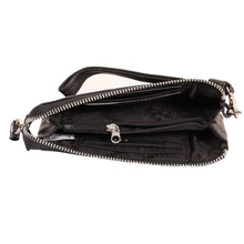 Lataa kuva Galleria-katseluun, Musta lompakko aitoa nahkaa, RFID-suojattu