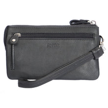 Lataa kuva Galleria-katseluun, Musta lompakko aitoa nahkaa, RFID-suojattu