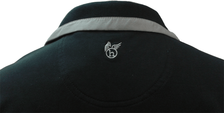 HAJO College-takki musta ja tummansininen