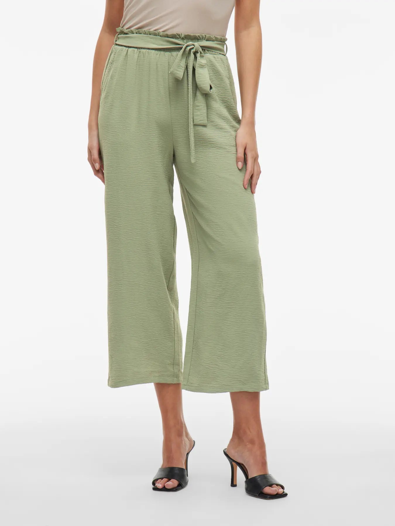 VILA housut VIJOSA BELTED CULOTTE PANTS