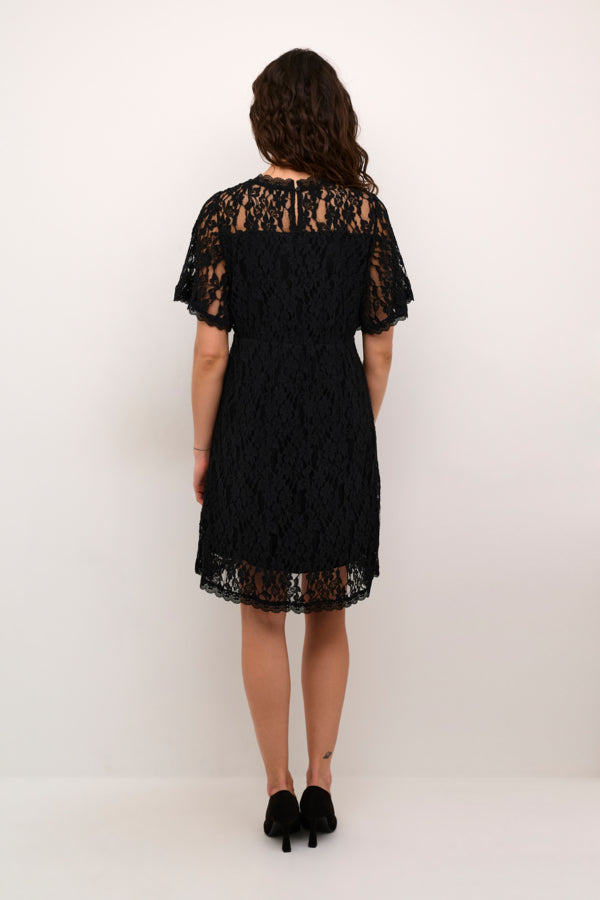 Cream mekko Kit Lace Dress