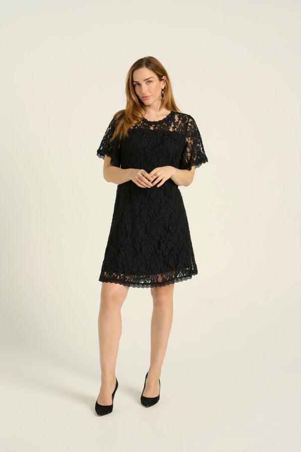 Cream mekko Kit Lace Dress