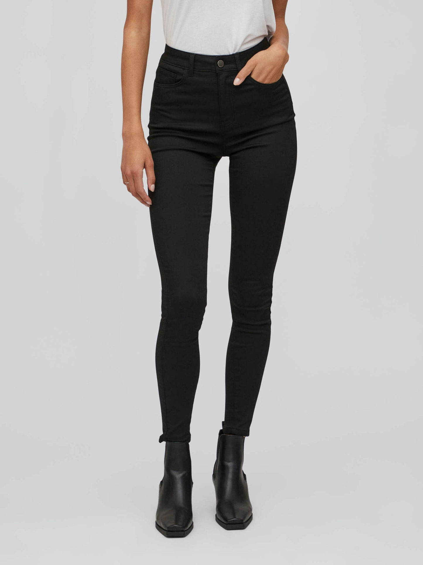 VILA SKINNY FIT-farkut korkealla vyötäröllä