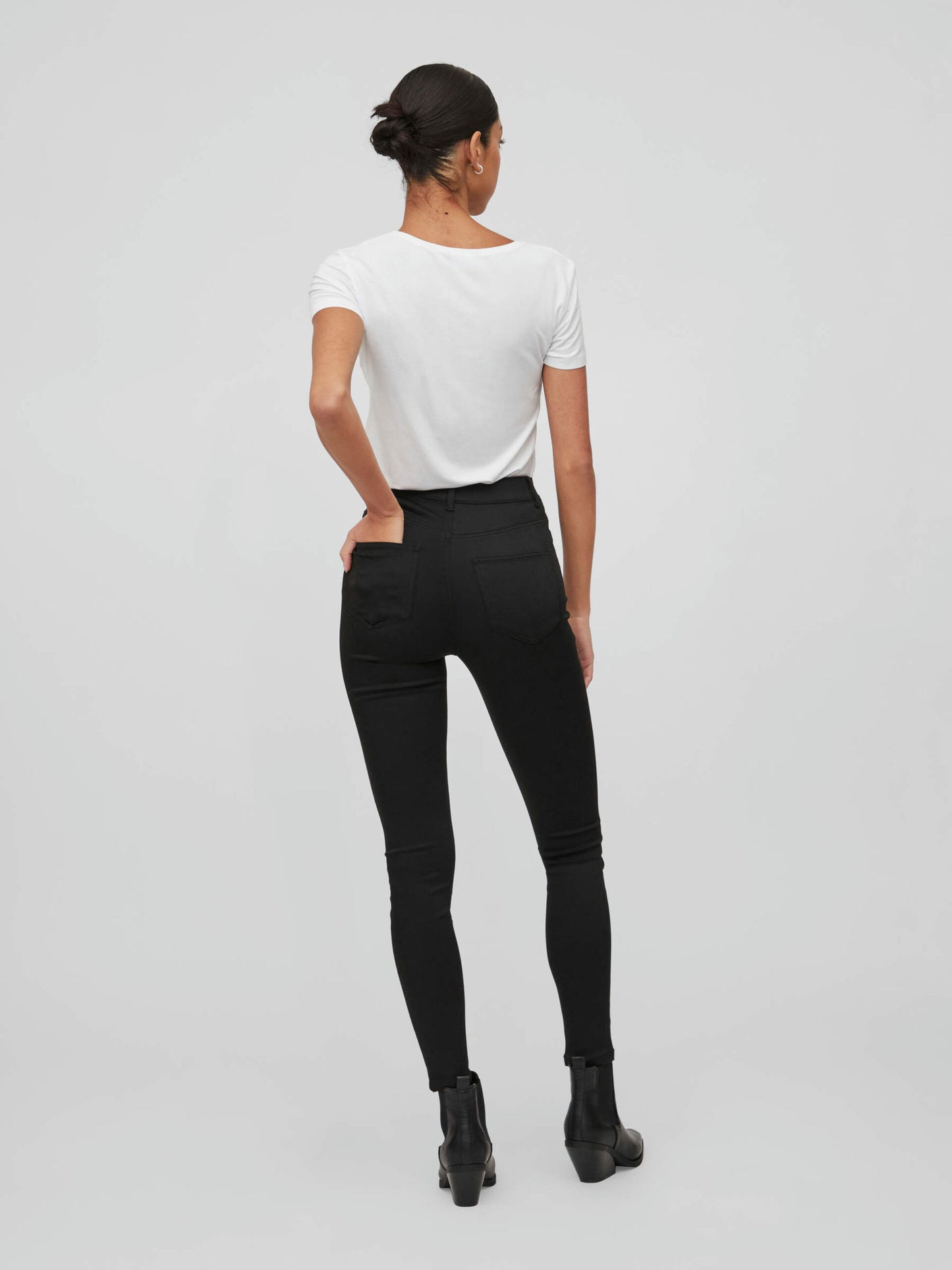VILA SKINNY FIT-farkut korkealla vyötäröllä