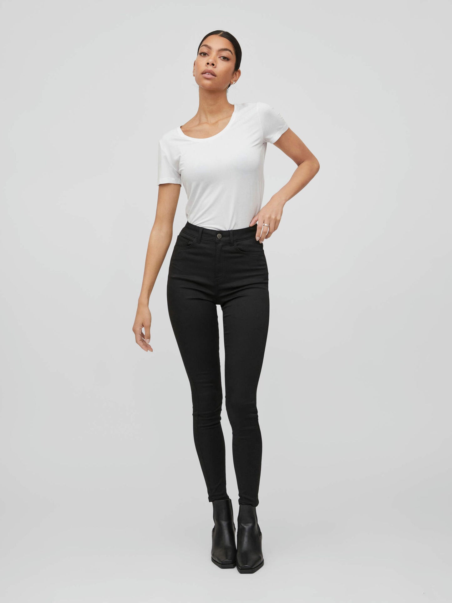 VILA SKINNY FIT-farkut korkealla vyötäröllä