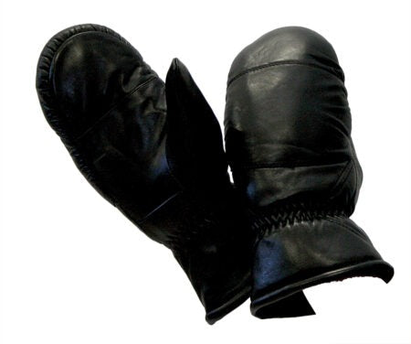 Naisten nahkarukkanen, aito turkisvuori, musta