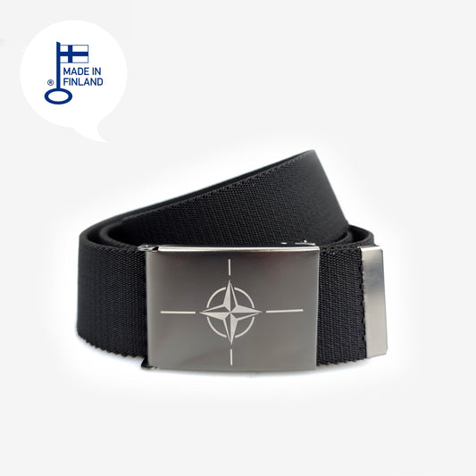 Musta joustovyö NATO-soljella