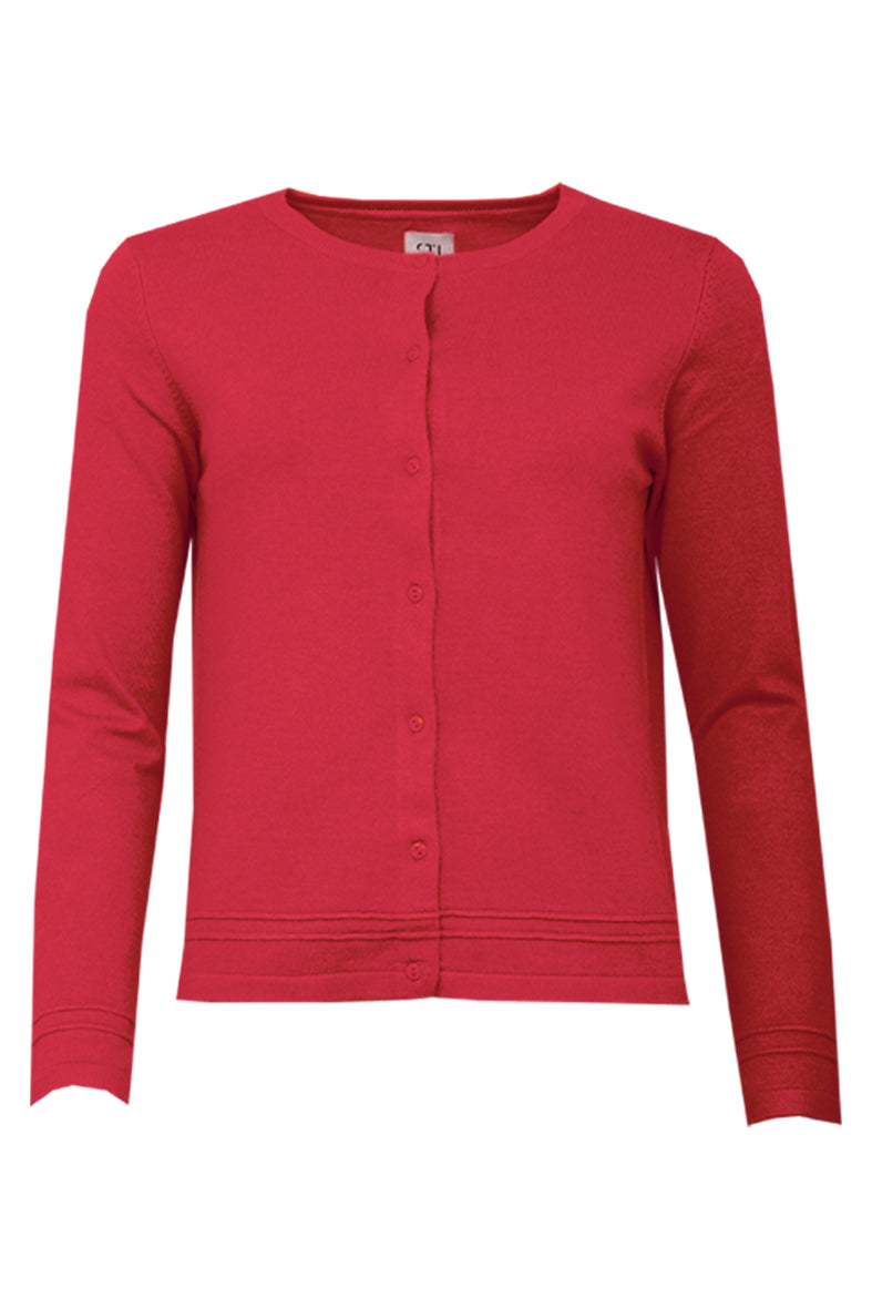 STI neuletakki Mirame Preppy red