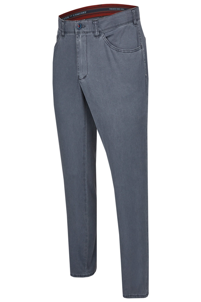 Club of Comfort® puuvillahousut vaalea harmaa