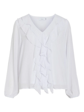 Lataa kuva Galleria-katseluun, VILA VIANE, RÖYHELÖINEN PITKÄHIHAINEN TOPPI
