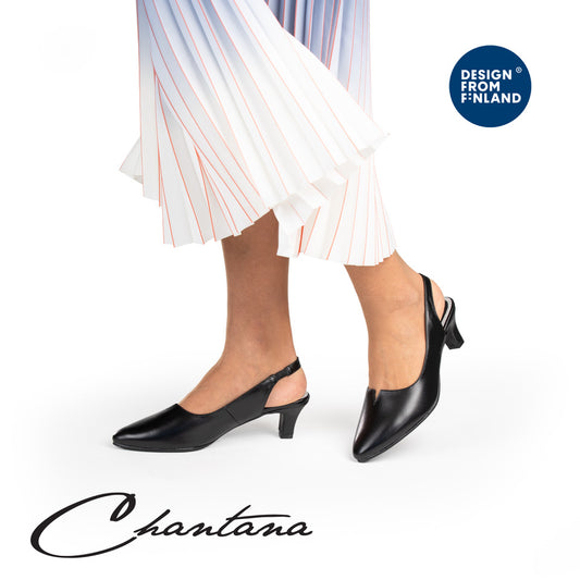 Chantana slingback avokkaat musta