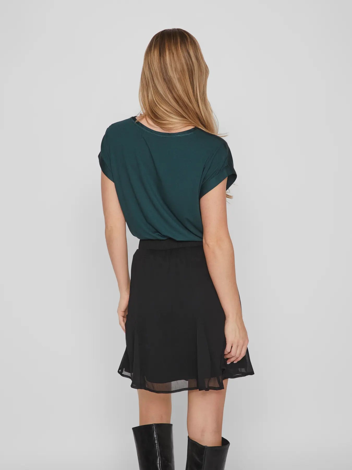 VILA toppi Viellette S/S satin top