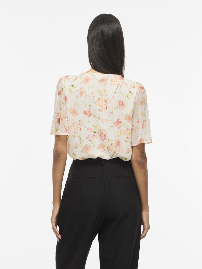 VILA pusero VIEMMA S/S O-NECK TOP