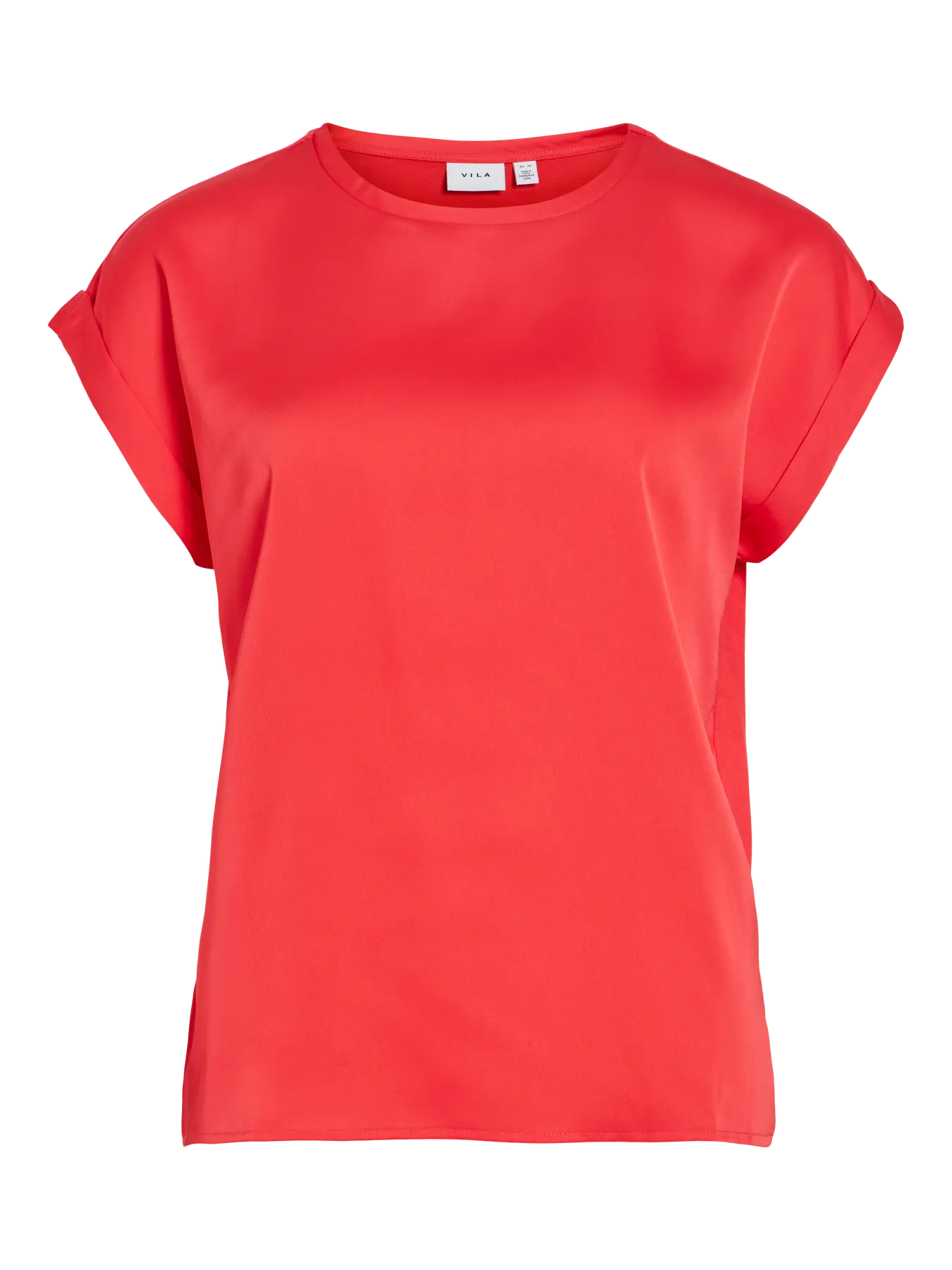 VILA toppi Viellette S/S satin top