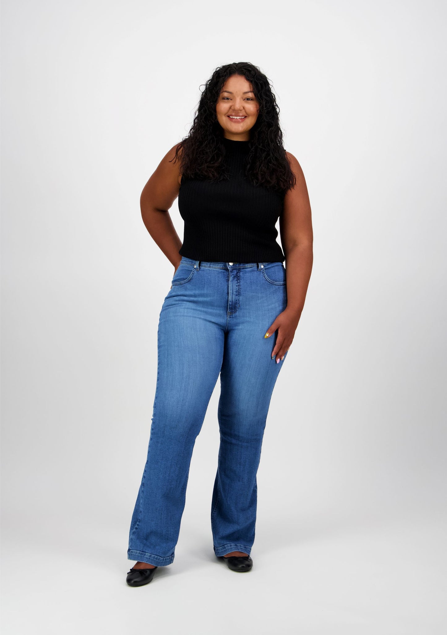 CARAMEL FLARE 2233 Curvy fit Bootcut