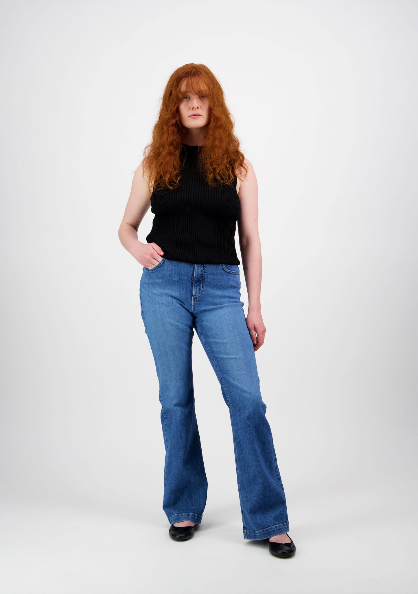 CARAMEL FLARE 2233 Curvy fit Bootcut