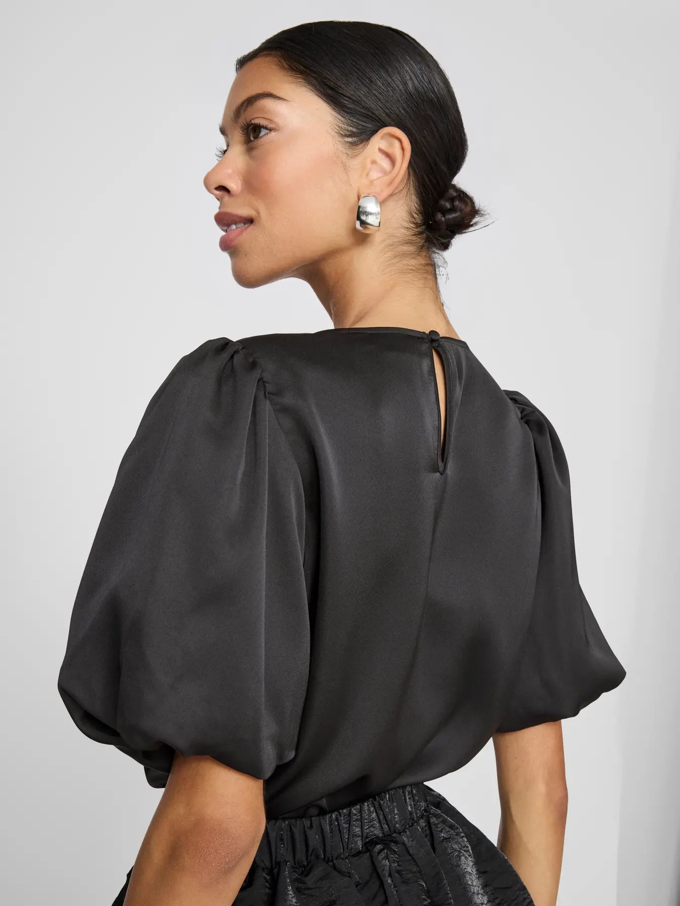 VILA VIELLETTE SATIN 2/4 PUFF SLEEVE