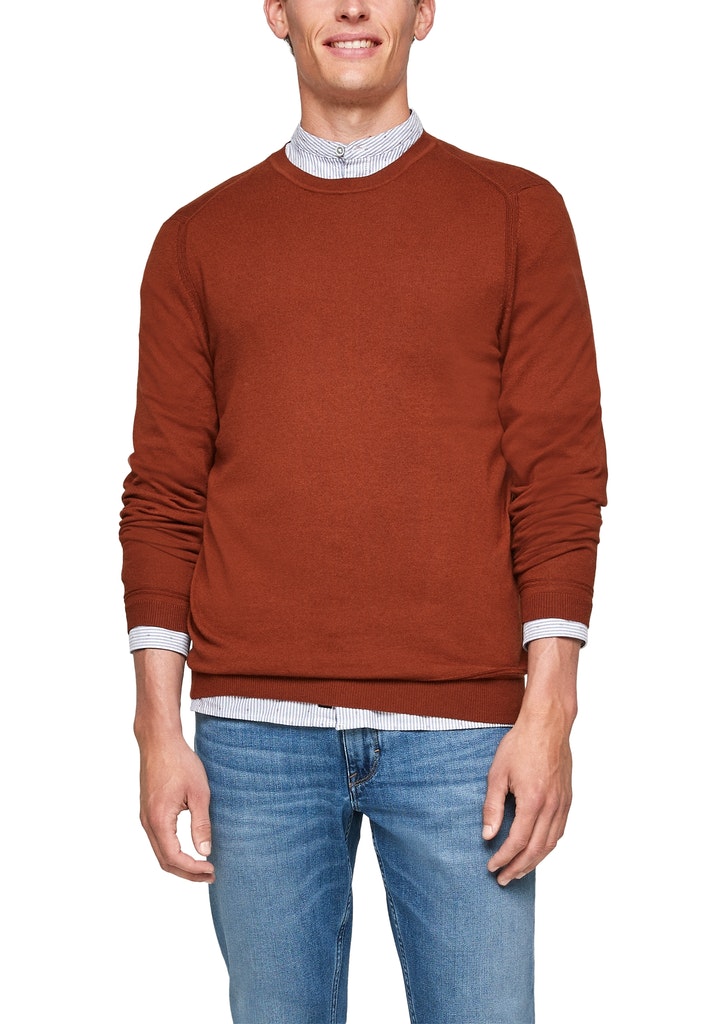 s.Oliver miesten neule Cottton-Merino blend