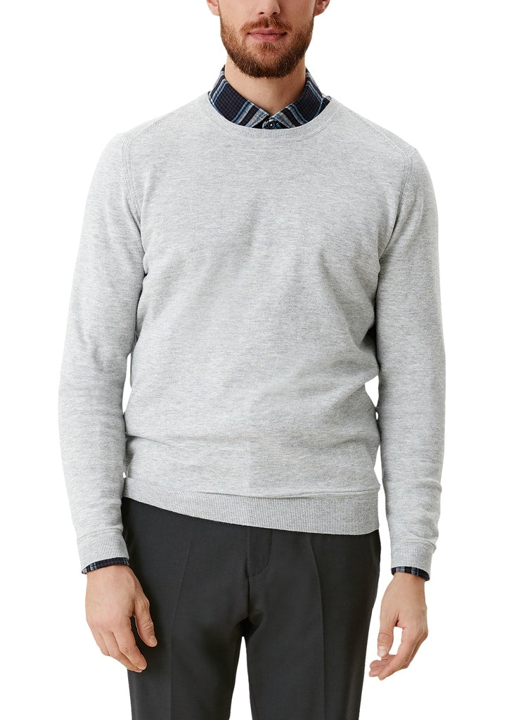s.Oliver miesten neule Cottton-Merino blend