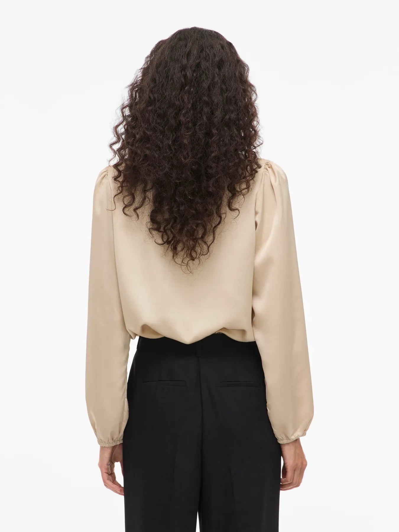 VILA pusero VIELLETTE L/S SMOCK SATIN