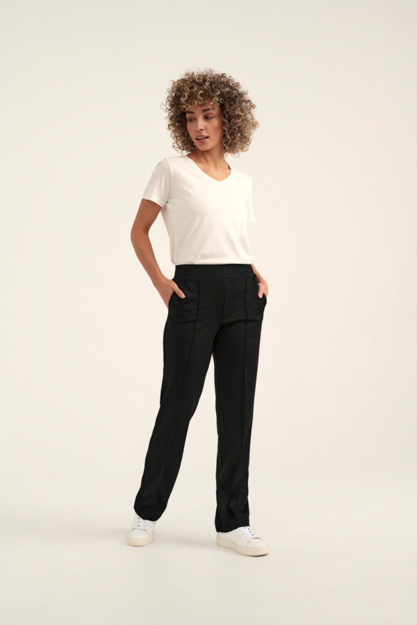 Cream housut Rumpa Jersey Pintuck Pant