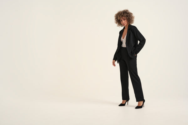 Cream housut Rumpa Jersey Pintuck Pant