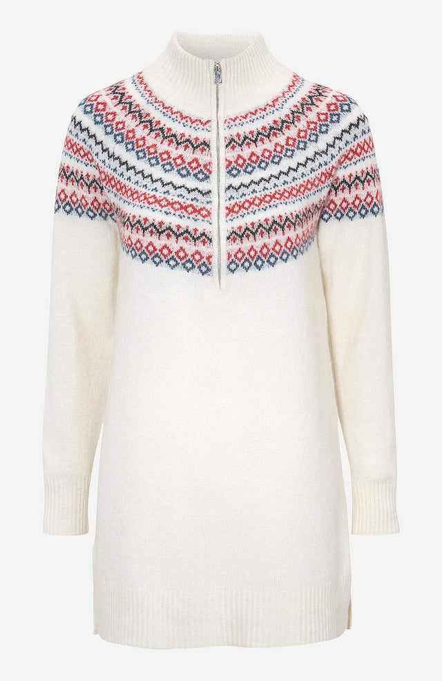 Neuletunika Jacquard-kuviolla