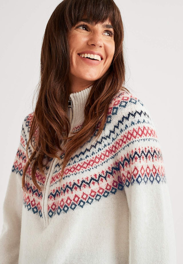 Neuletunika Jacquard-kuviolla
