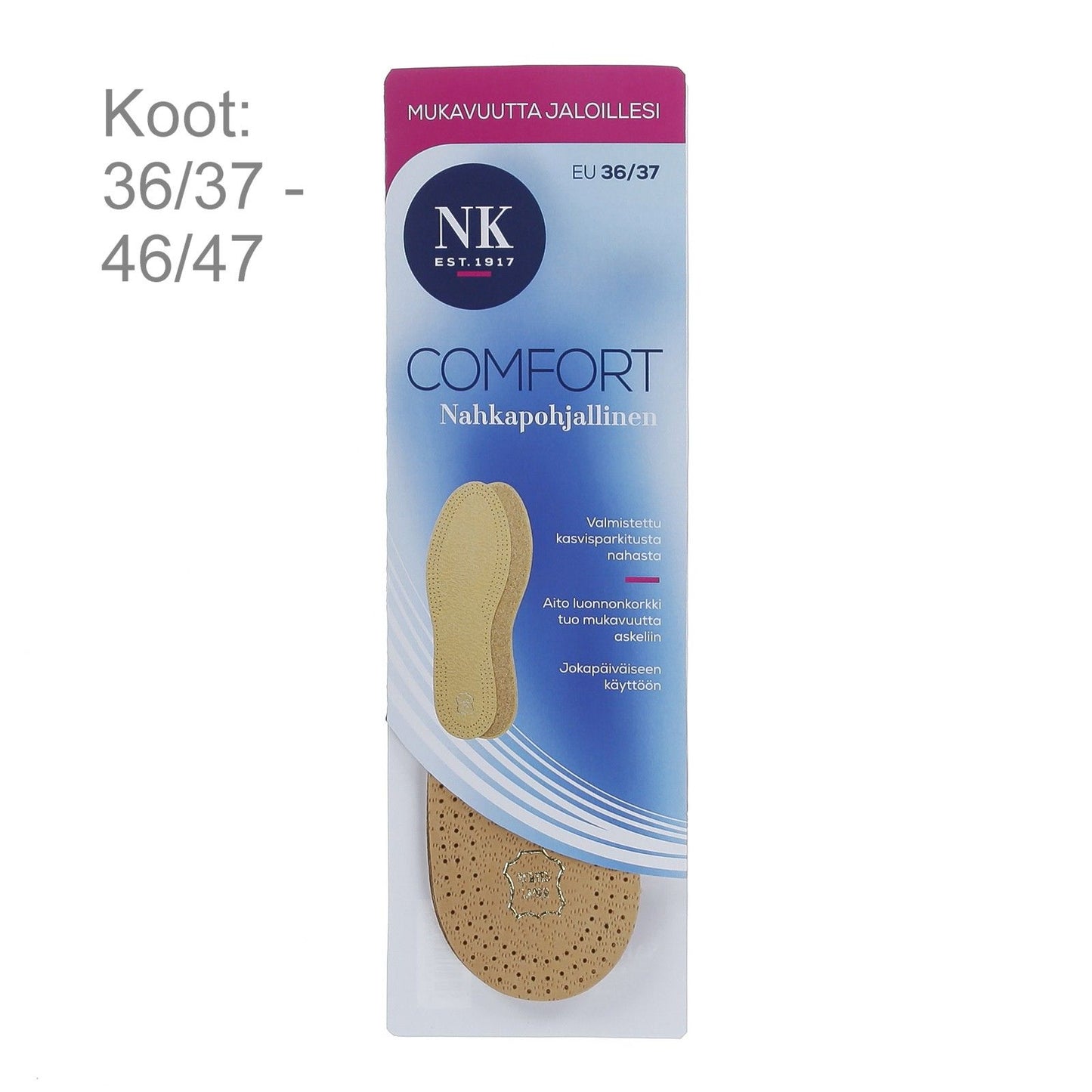 NK Comfort Nahkapohjallinen