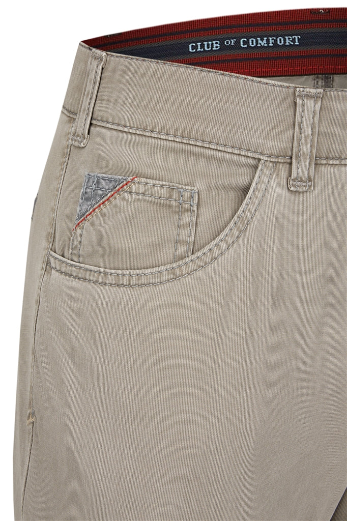 Club of Comfort® puuvillahousut vaalea beige