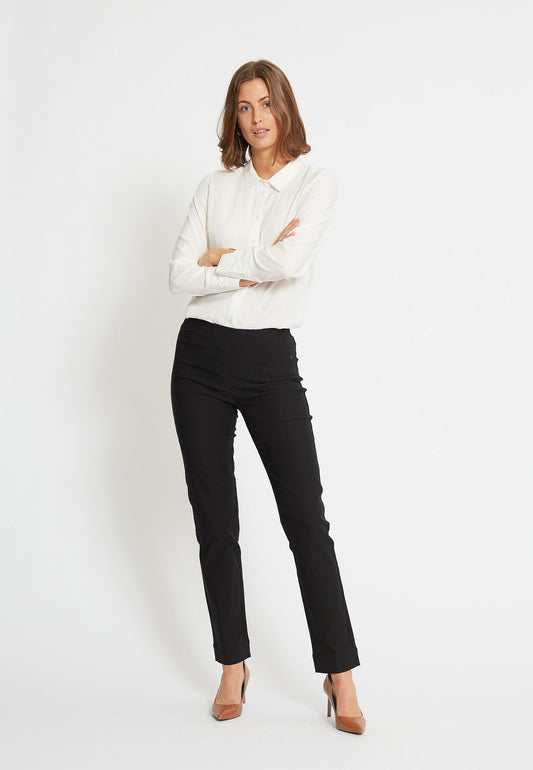 Laurie regular Housut - Black Brushed