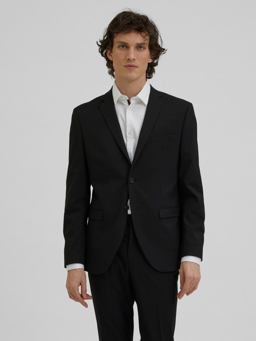 Selected blazer SLHSLIM-MYLOLOGAN BLACK