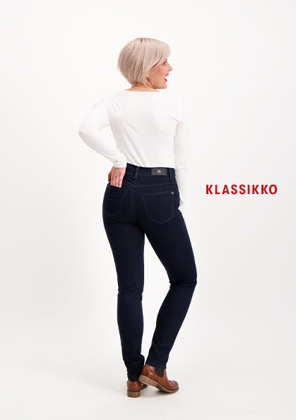 Very Nice Suzie Skinny tummansininen